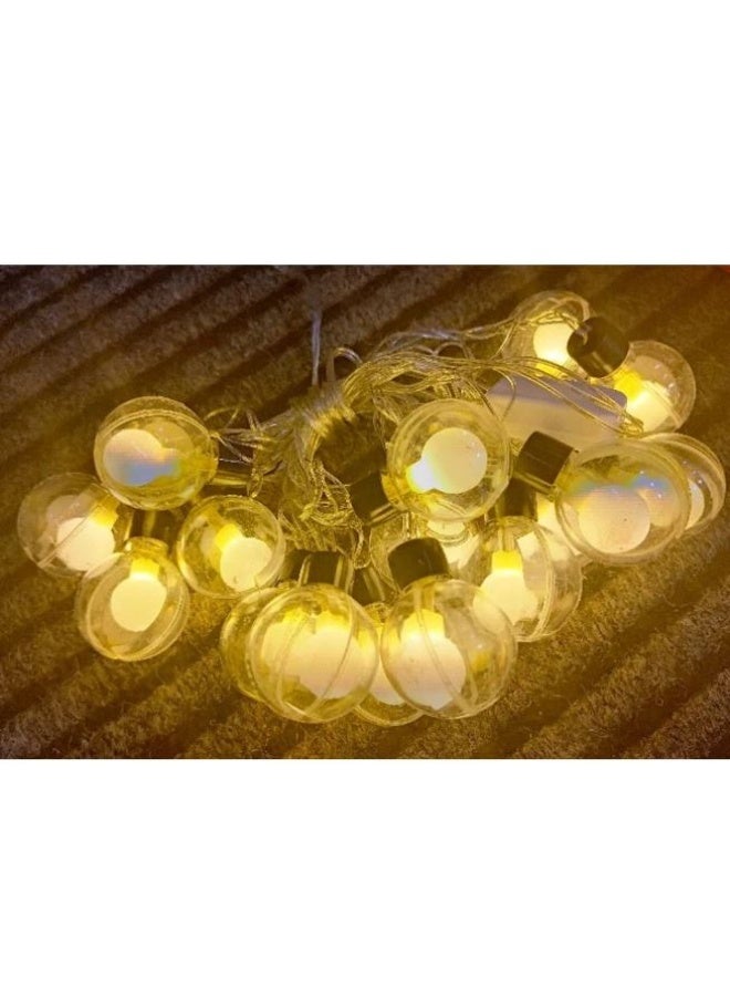 "Light bubbles: Crystal ball string lights for a modern atmosphere. " - Image 1